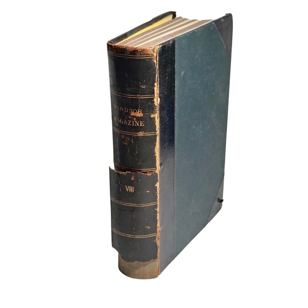 Windsor Magazine Book Volume 8 Illustrated Monthly for Men & Women Antique 1898